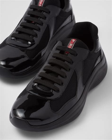 prada black heart shoes|all black Prada shoes.